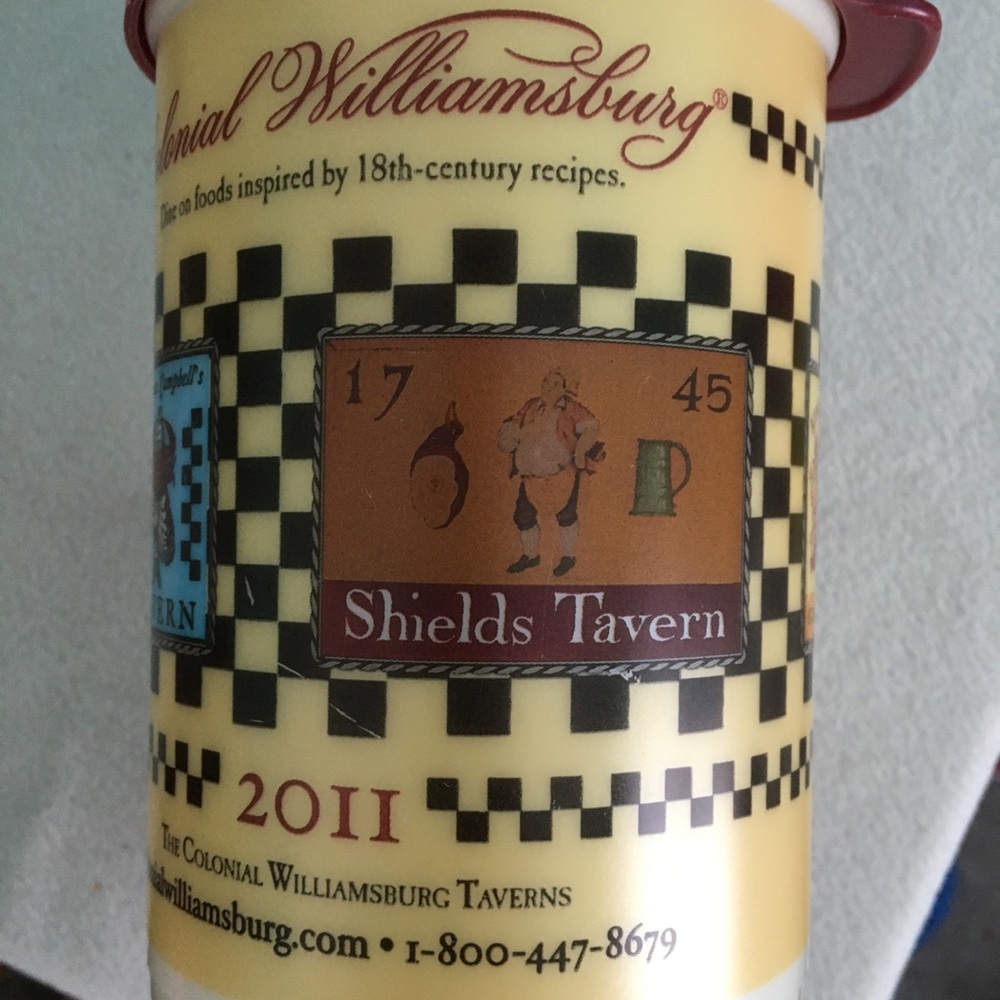 2012 Colonial Williamsburg Taverns Travel Mug by Whirley Drink Works - Picture 15 of 16